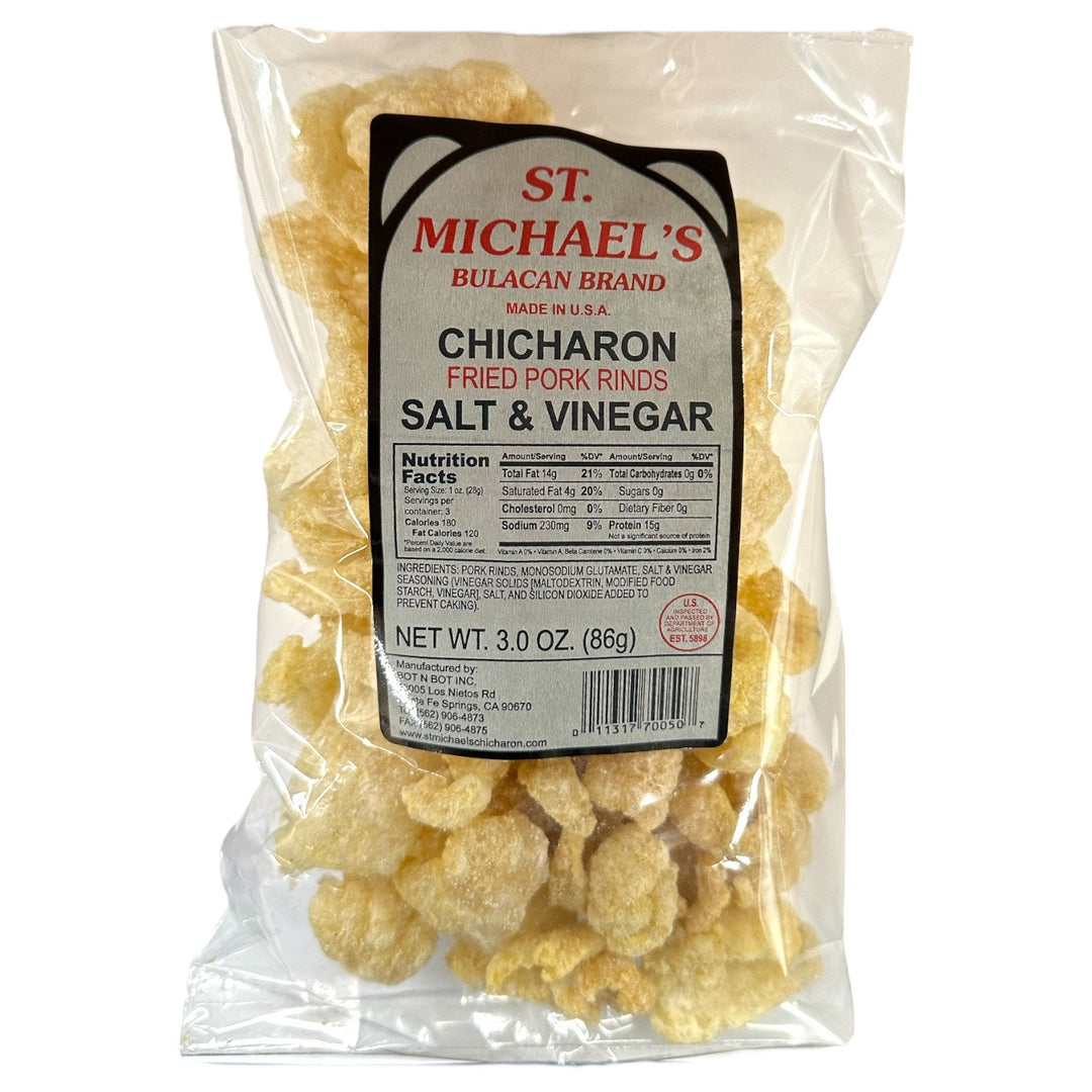 St. Michael’s - Bulacan Brand Chicharon Fried Pork Rinds Salt & Vinegar 3 OZ