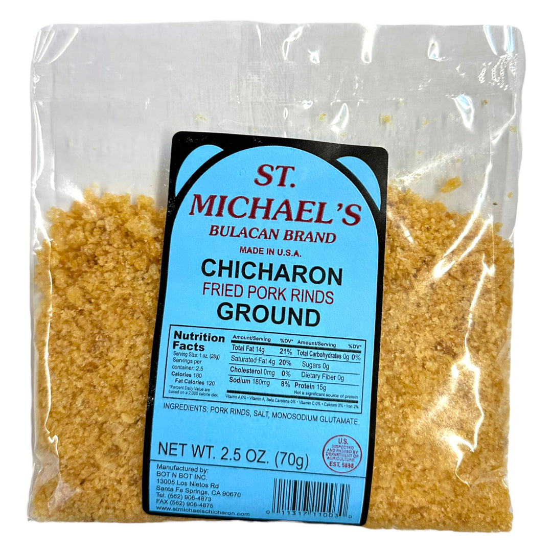 St. Michael’s - Bulacan Brand Chicharon Fried Pork Rinds Ground 2.5 OZ