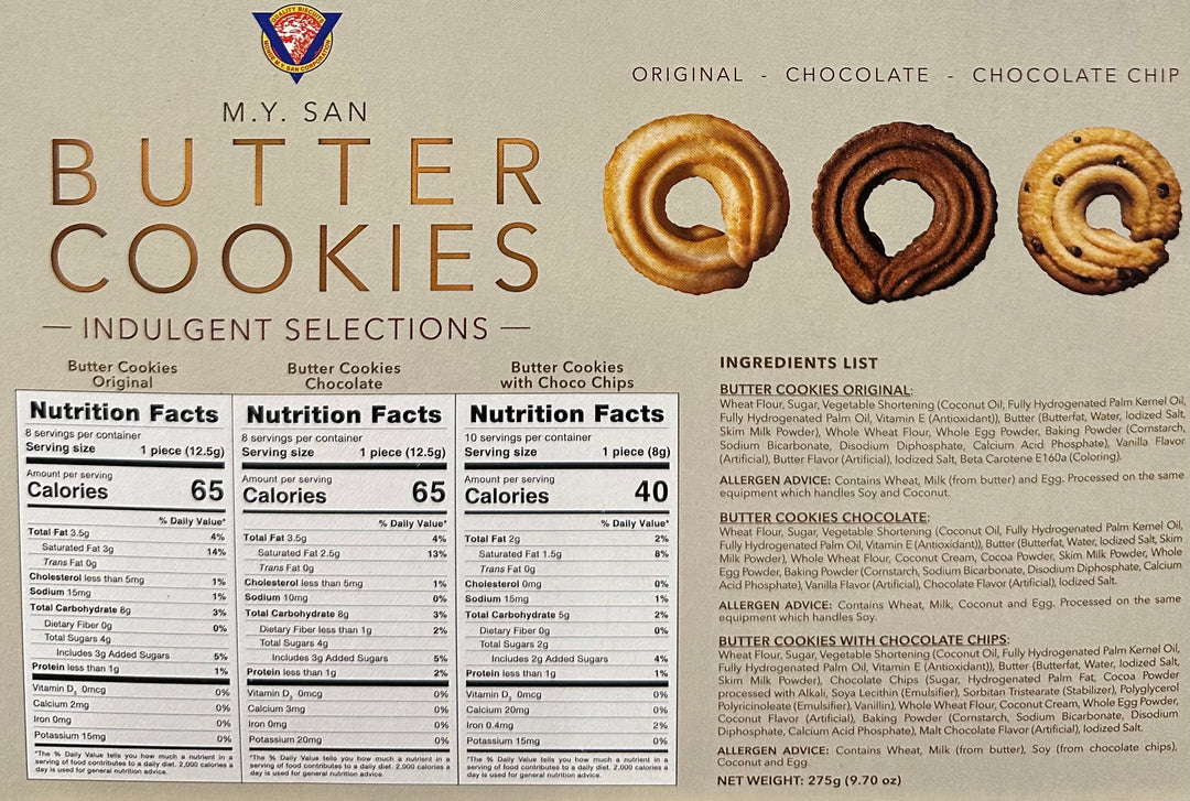 MY San - Butter Cookies Indulgent Selections 275 G