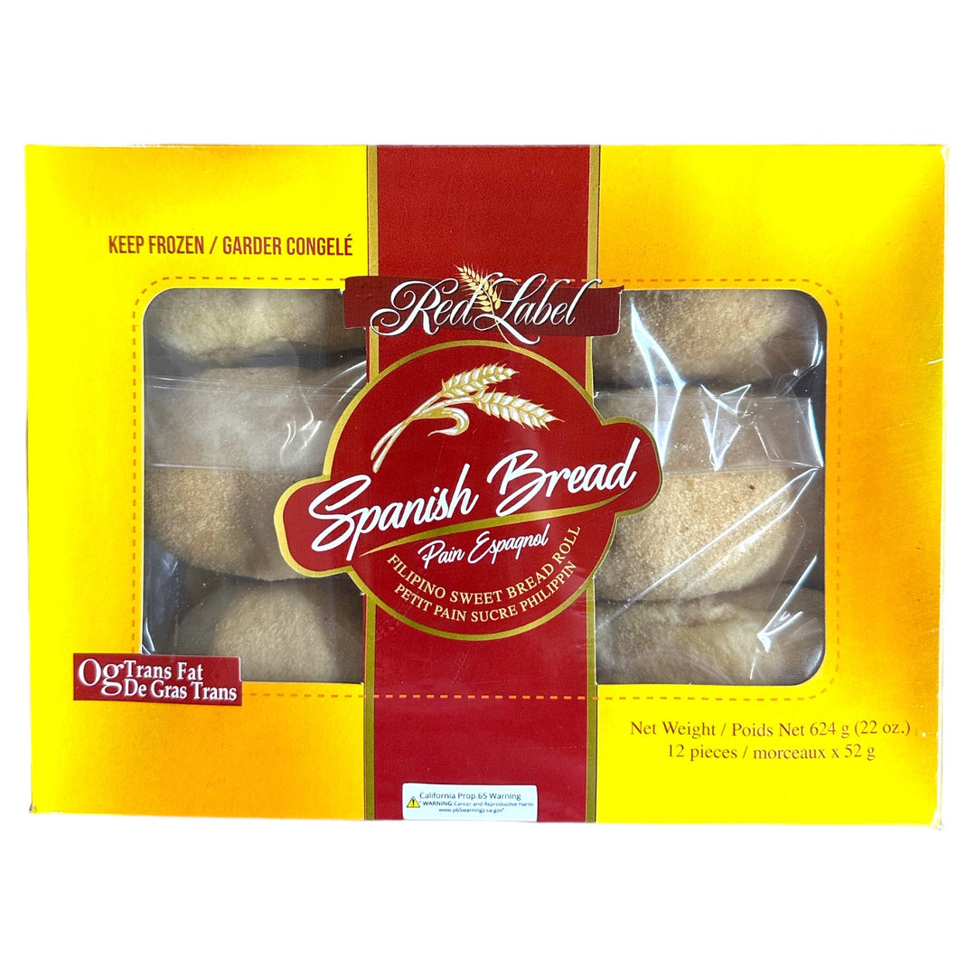 Red Label - Spanish Bread - Filipino Sweet Bread Roll 12 Pieces