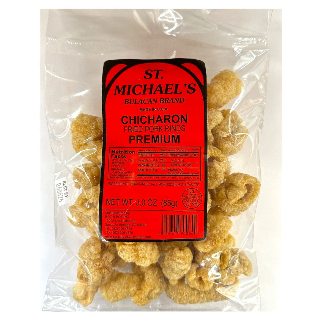 St. Michael’s - Bulacan Brand Chicharon Fried Pork Rinds Premium 3 OZ