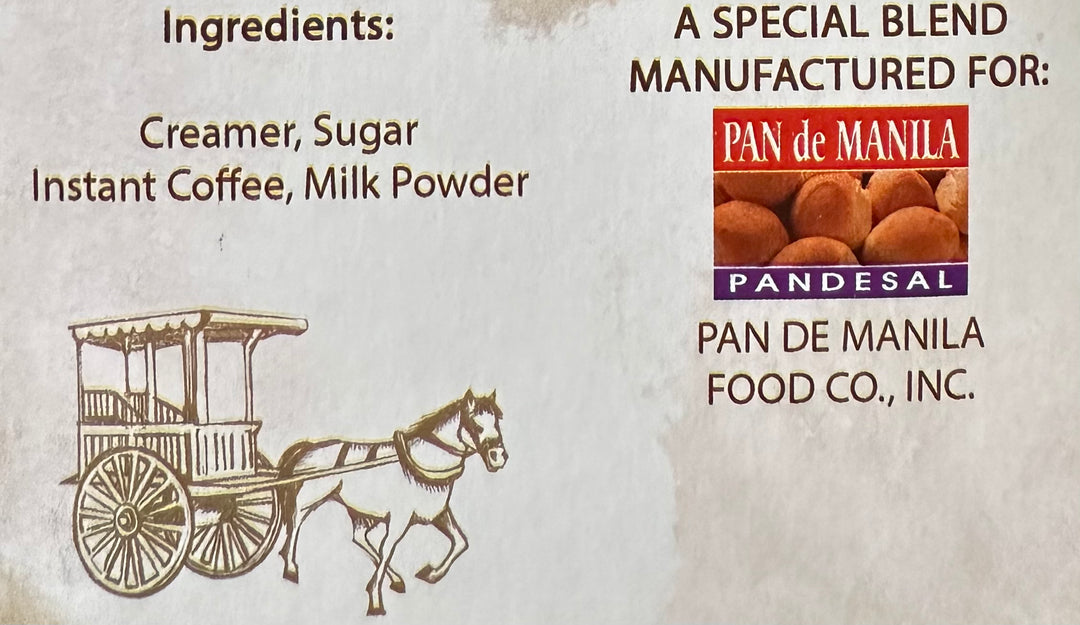 Pan de Manila - Cafe Crema 3 in 1 Spanish Style White Coffee 12 Sachets