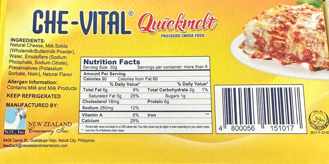 Che-Vital Quickmelt Processed Cheese Food 200 G