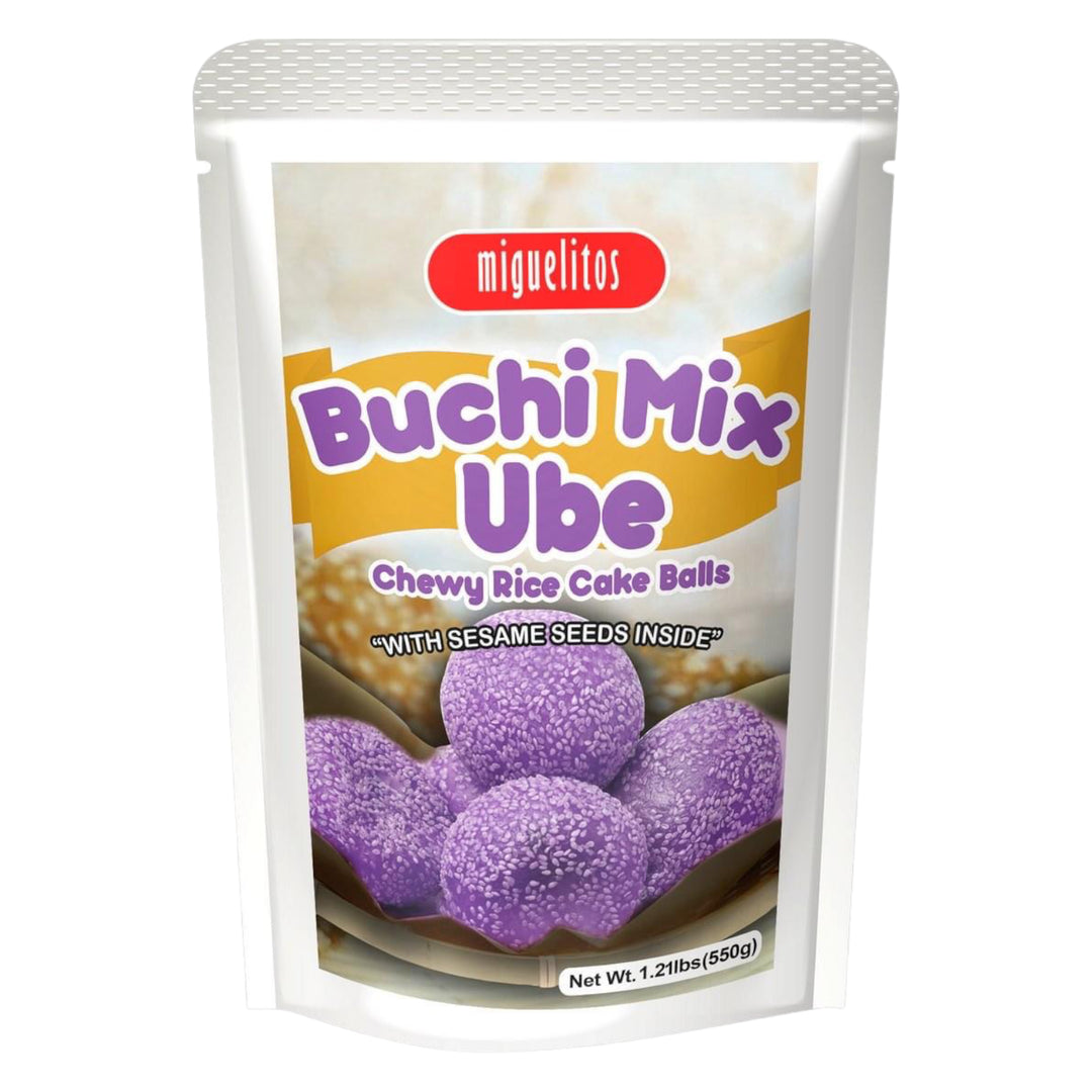 Miguelitos Ube Buchi Mix - Chewy Rice Cake Balls 550 G