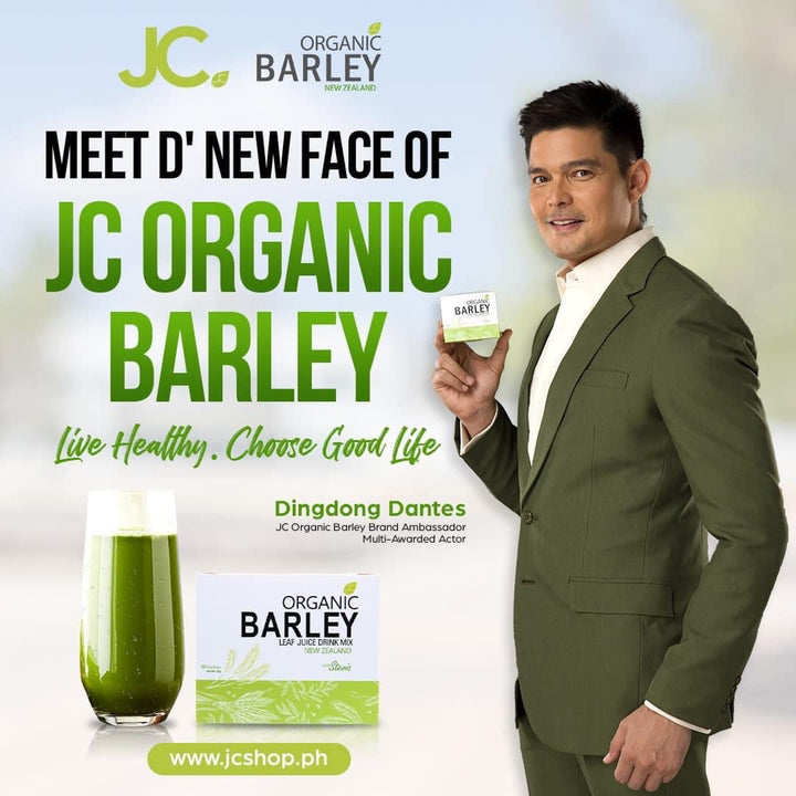 JC Organic Barley Leaf Juice Drink Mix with Stevia - Made in New Zealand 32 G X 10 Sachets