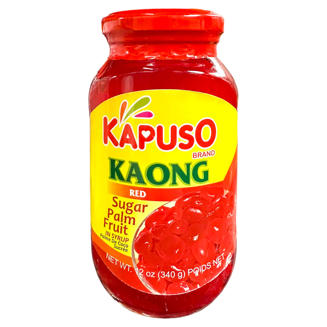 Kapuso Kaong Red Sugar Palm Fruit in Syrup 12 OZ
