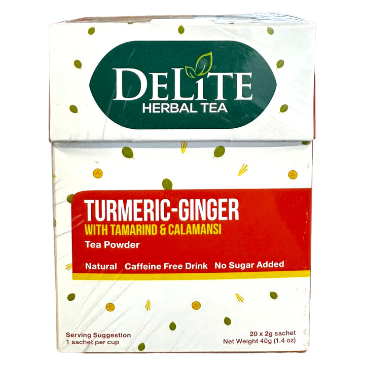 Delite Herbal Tea - Turmeric-Ginger with Tamarind & Calamansi (20 Sachets) 40 G