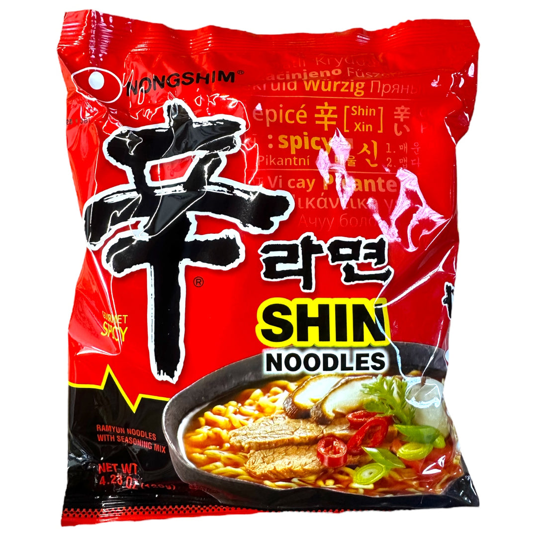Nongshim - Shin Noodles - Ramyun Noodles with Seasoning Mix 4.23 OZ