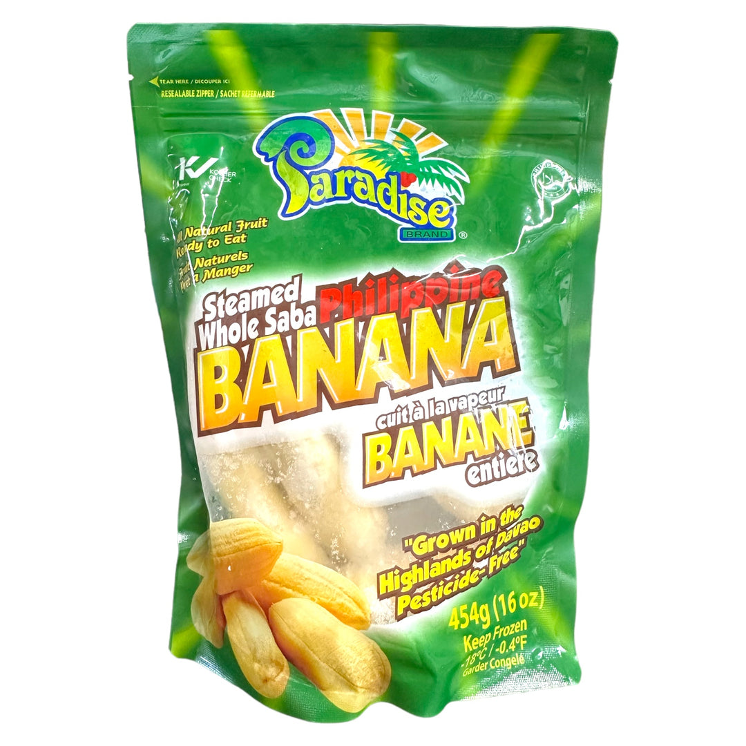 Paradise - Steamed Whole Saba Philippine Banana 16 OZ