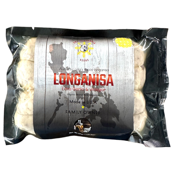 Authentic Lola’s Ilocos Longanisa - Extra Garlic & Vinegar (8 Pieces) 17 OZ