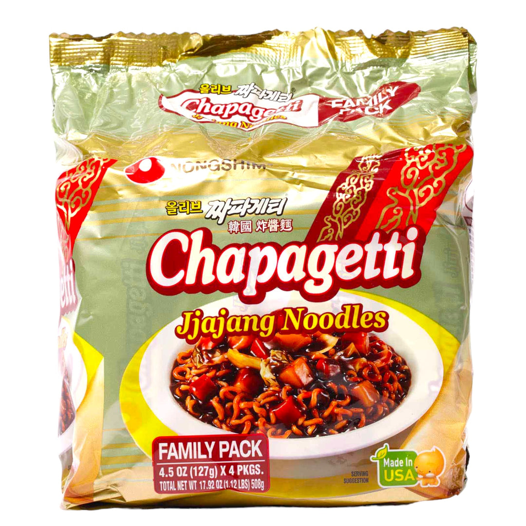 Nongshim - Chapagetti Jjajang Noodles 127 G X 4 Bags