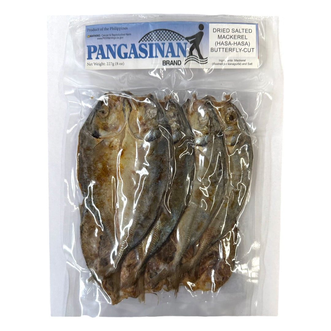 Pangasinan - Dried Salted Mackerel (Hasa-Hasa) Butterfly-Cut 8 OZ