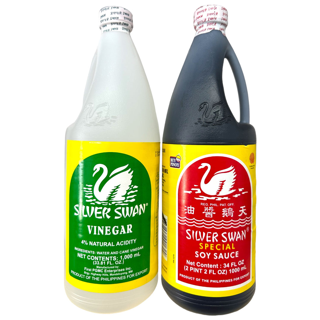 Silver Swan Doble Buenas Pack Vinegar & Soy Sauce 2 X 1 L