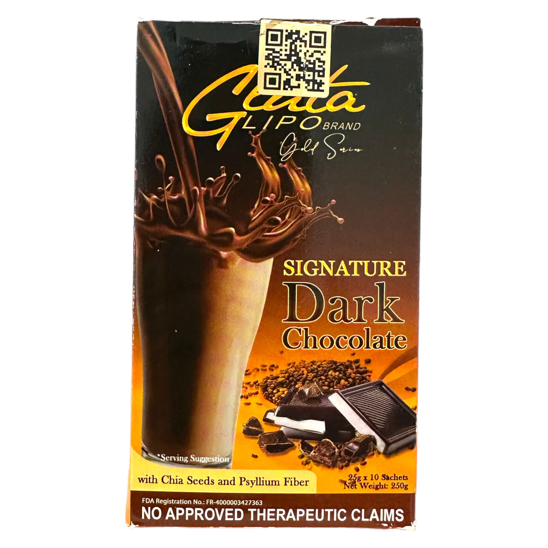 Glutalipo Signature Dark Chocolate 25 G X 10 Sachets