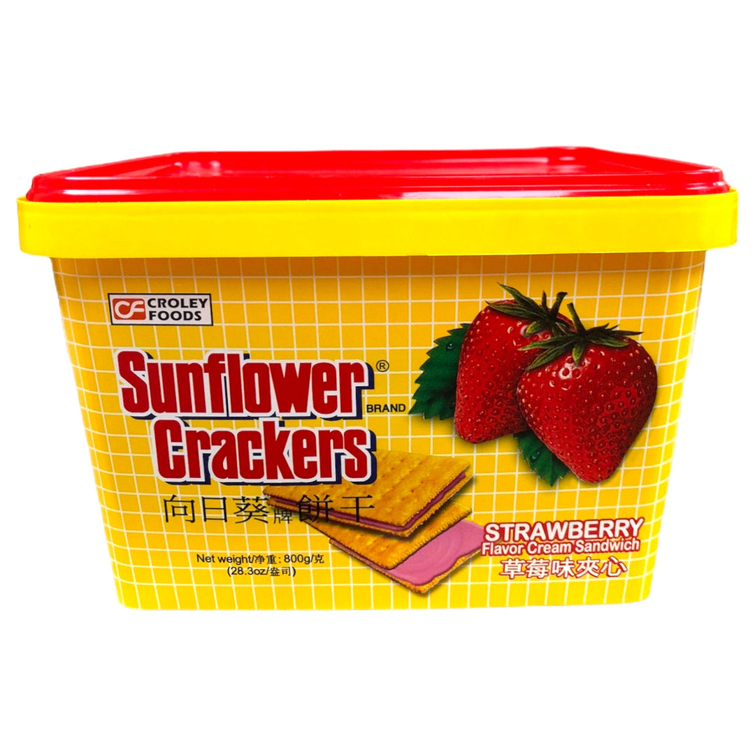 Sunflower Crackers - Strawberry Flavor Cream Sandwich 800 G