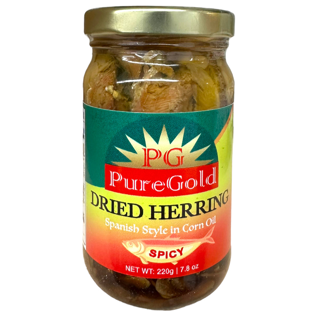 PureGold - Dried Herring Spanish Style in Corn Oil Spicy 220 G