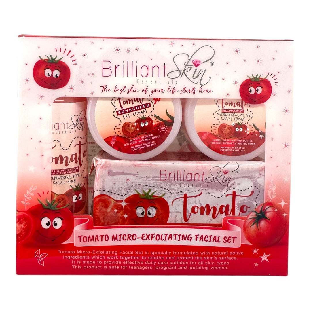 Brilliant Skin Essentials - Tomato Micro-Exfoliating Facial Set