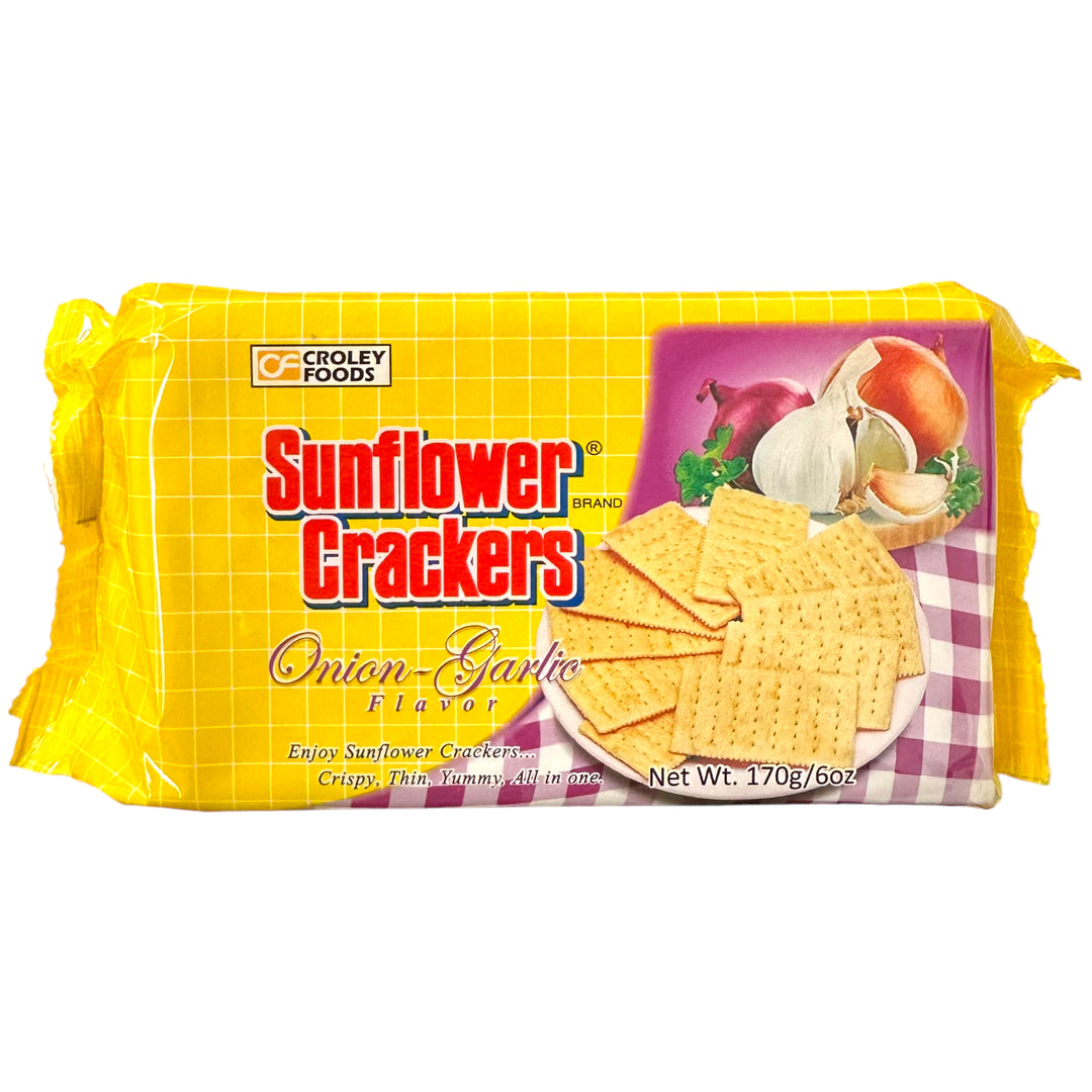 Sunflower Crackers - Onion-Garlic Flavor 170 G