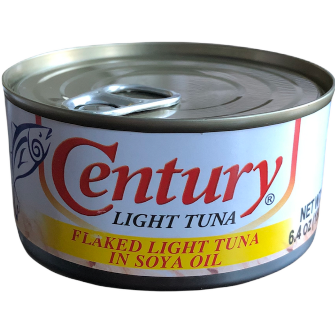 Century Light Tuna - Flaked Light Tuna in Soya Oil 6.4 OZ