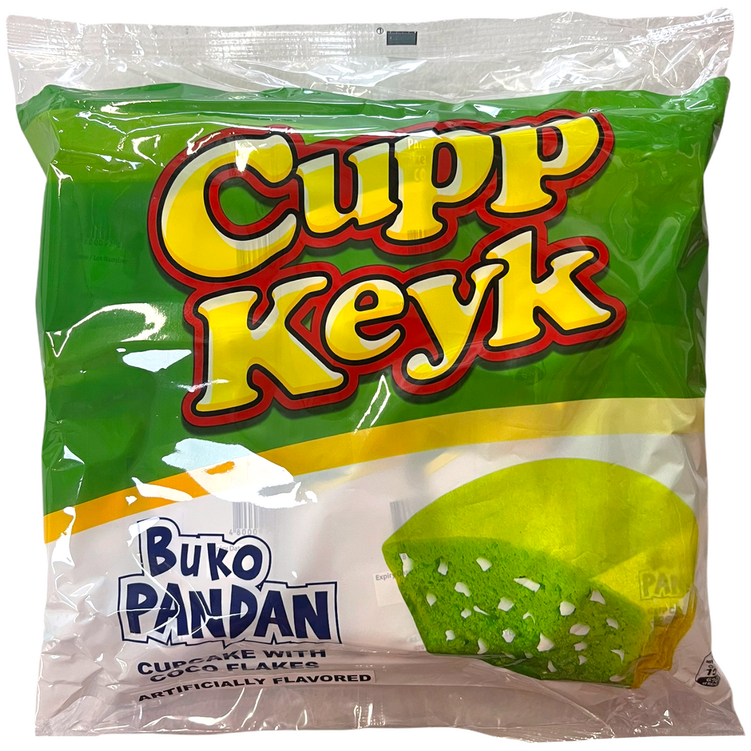 Cupp Keyk - Buko Pandan Cupcake with Coco Flakes 10 PACK