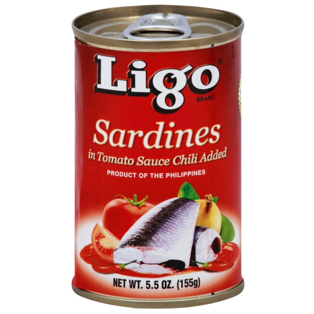 Ligo - Sardines in Tomato Sauce Chili Added 155 G