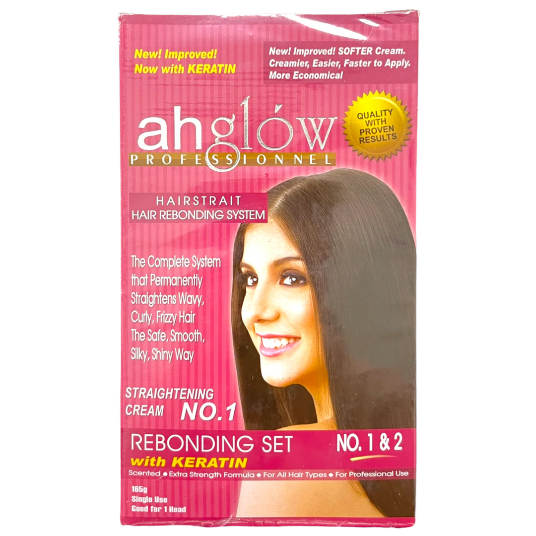 Ahglow - Hair Rebonding Set with Keratin No. 1 & 2
