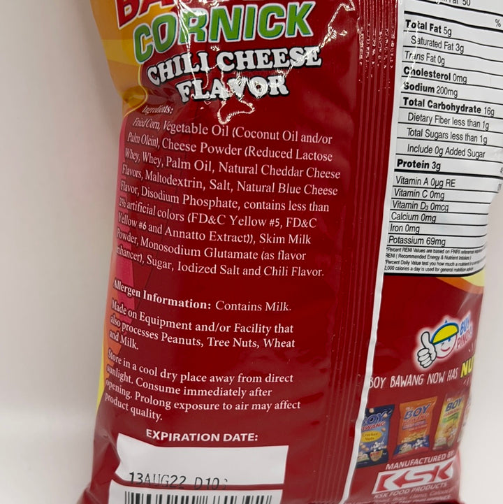 Boy Bawang - Cornick Chili Cheese Flavor 3.54 OZ