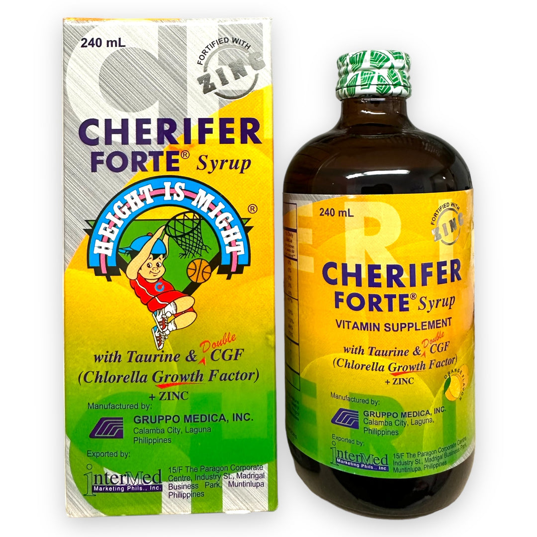Cherifer Forte Syrup Fortified with Zinc - Vitamin Supplement 240 ML