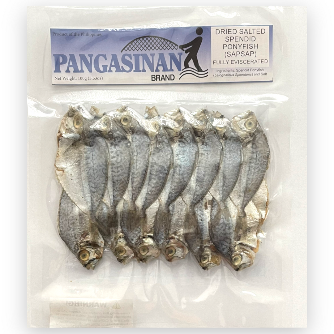 Pangasinan - Dried Salted Spendid Ponyfish (SAPSAP) Fully Eviscerated 3.53 OZ