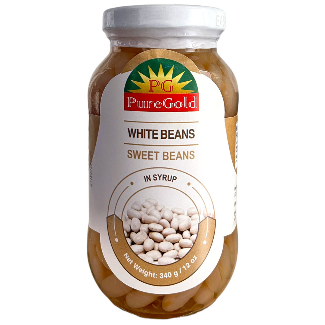PureGold - White Beans Sweet Beans in Syrup 12 OZ