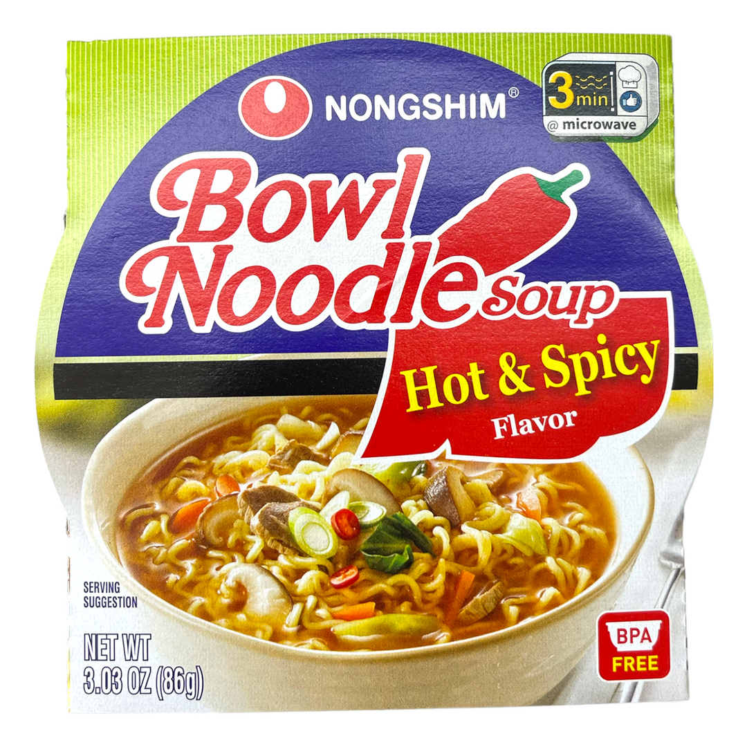 Nongshim - Bowl Noodle Soup Hot & Spicy 3.03 OZ