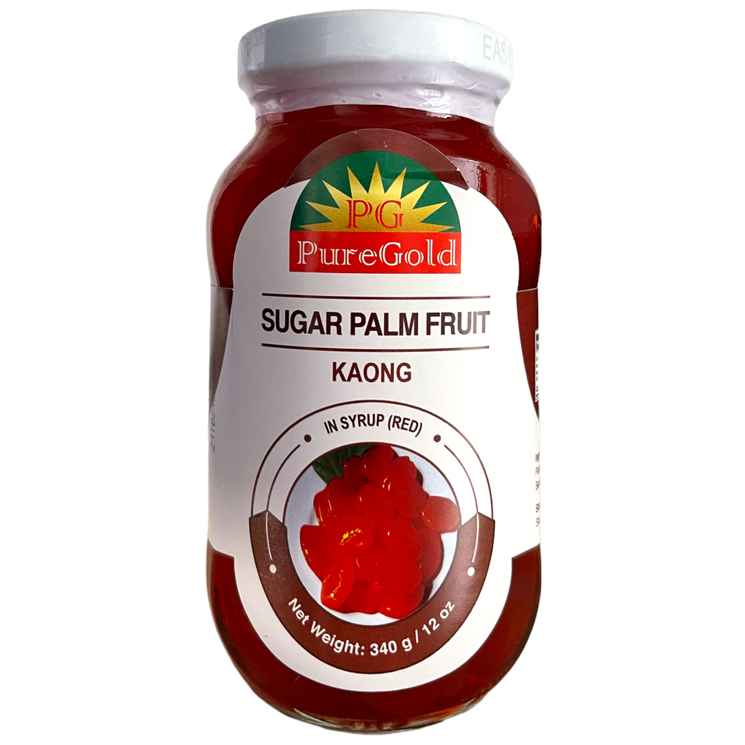 PureGold - Sugar Palm Fruit Kaong in Syrup (Red) 12 OZ