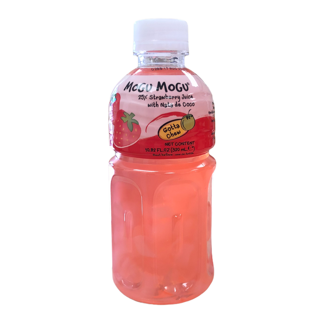 Mogu Mogu - Strawberry Juice w/ Nata de Coco 320 ML
