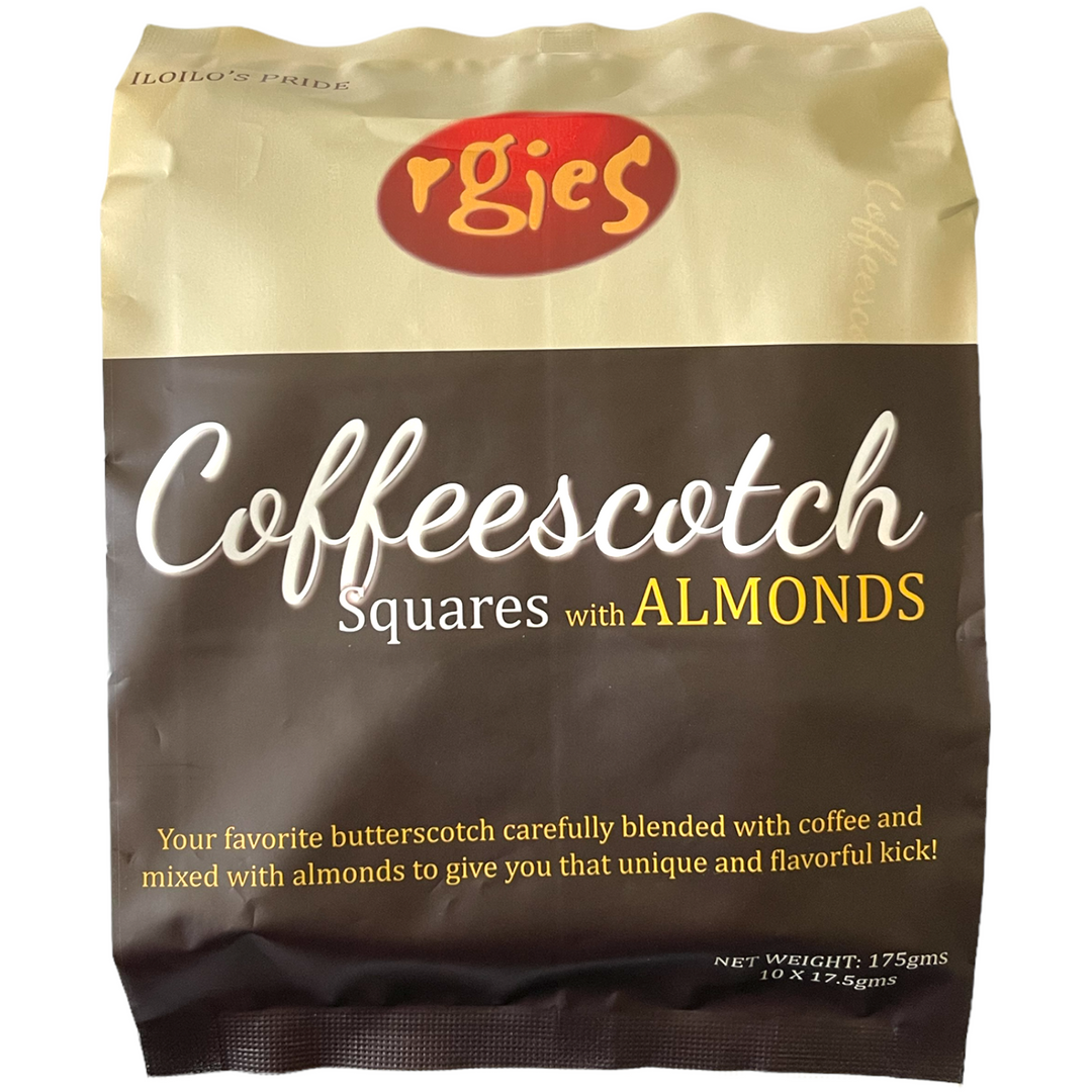 Rgies - Coffeescotch Squares with Almonds 175 G