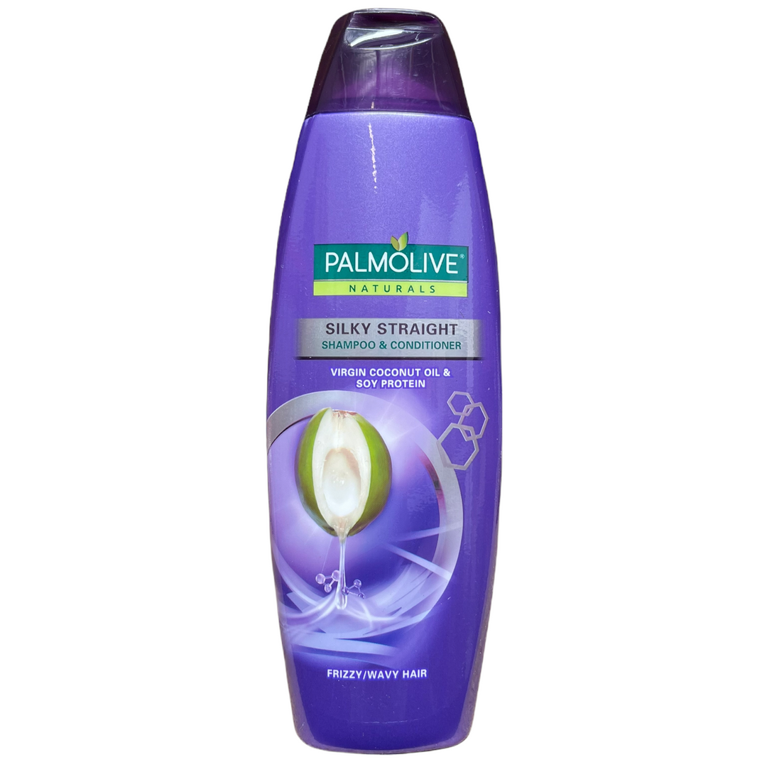 Palmolive Naturals Silky Straight Shampoo Virgin Coconut Oil & Soy Protein 180 ML