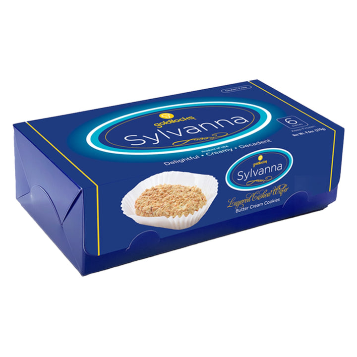Goldilocks - Sylvanna Layered Cashew Wafer Butter Cream Cookies 45 G X 6 Pieces