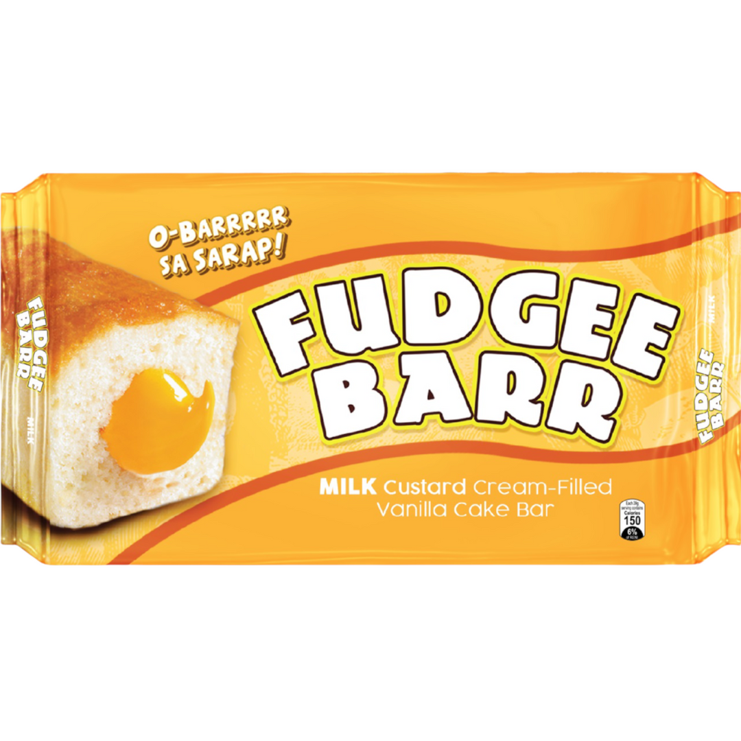 Fudgee Barr - MILK Custard Cream-Filled Vanilla Cake Barr 40 G X 10