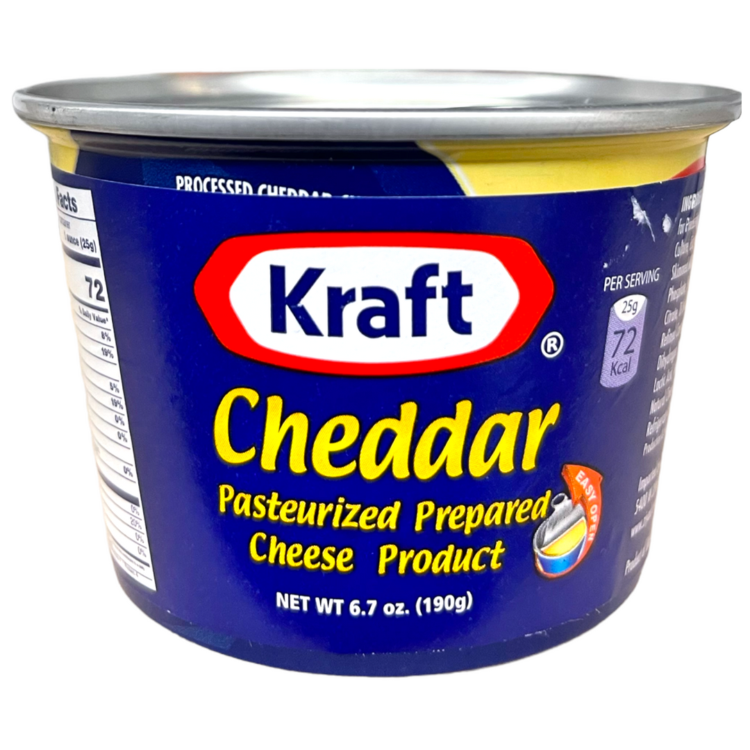 Kraft - Cheddar Pasteurized Prepared Cheese Product 6.7 OZ