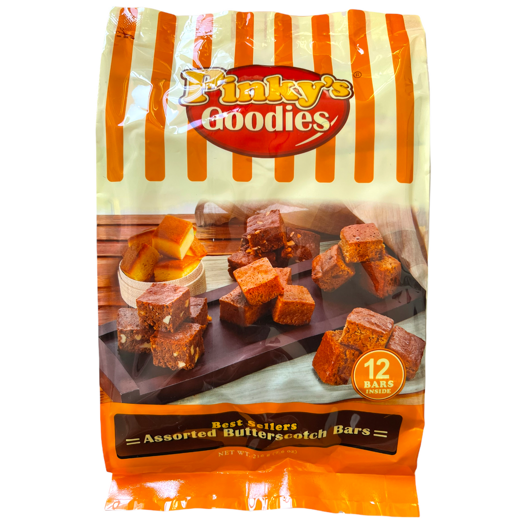 Pinky’s Goodies - Best Sellers Assorted Butterscotch Bars 216 G