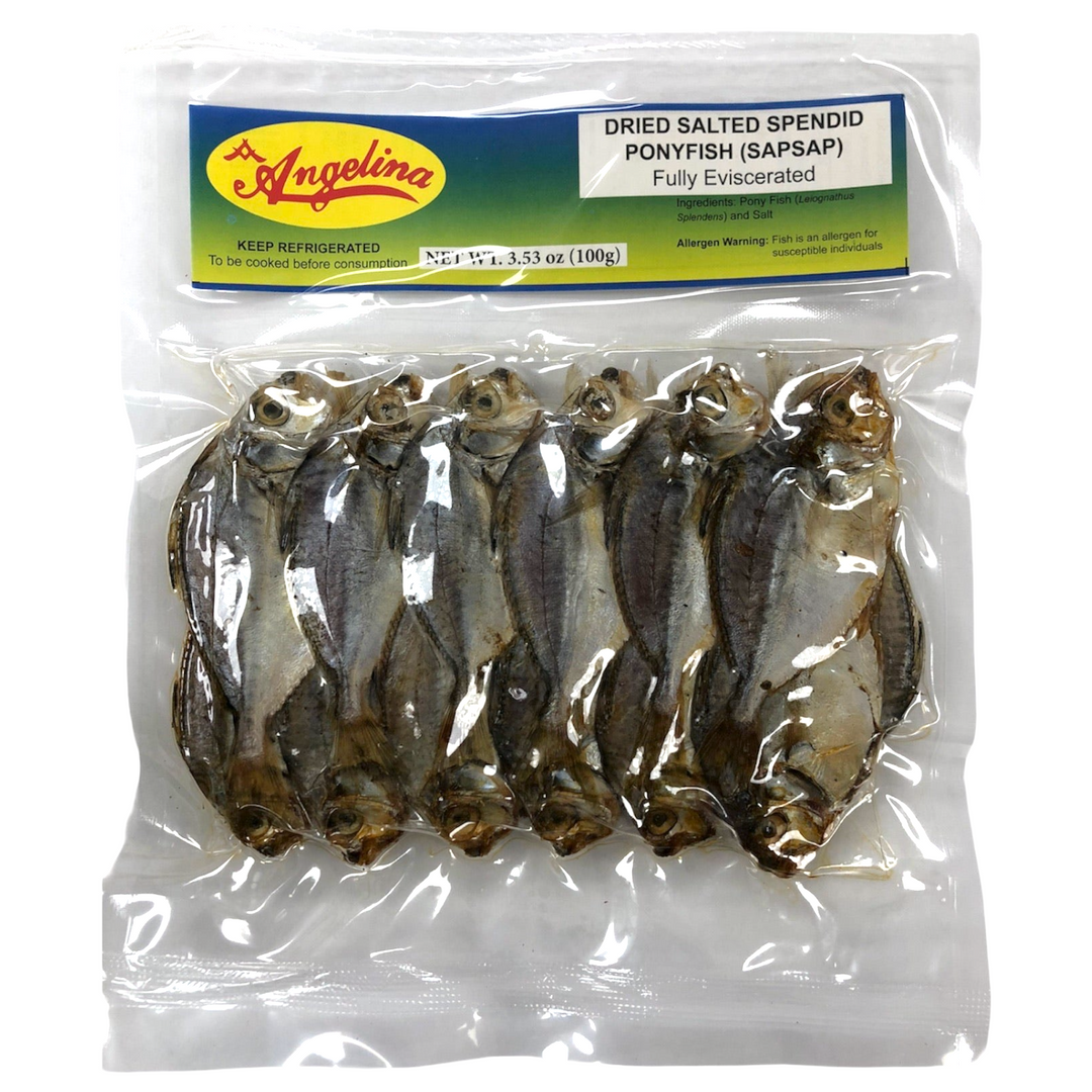 Angelina - Dried Salted Spendid Ponyfish (SAPSAP) 3.53 OZ