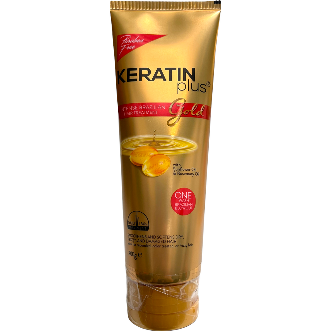 Keratin Plus - Gold Intense Brazilian Hair Treatment 200 G