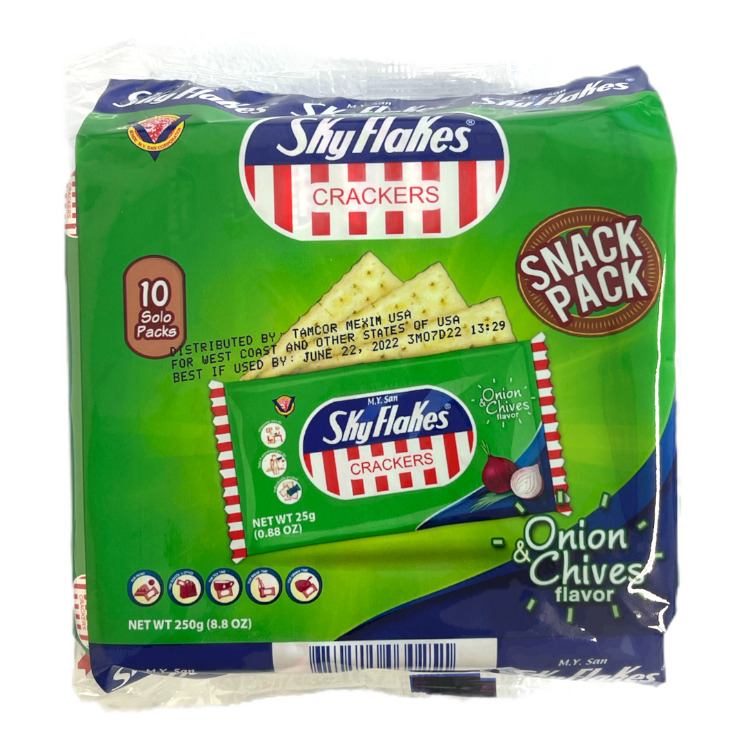MY San - SkyFlakes Crackers Onion & Chives Flavor 8.8 OZ