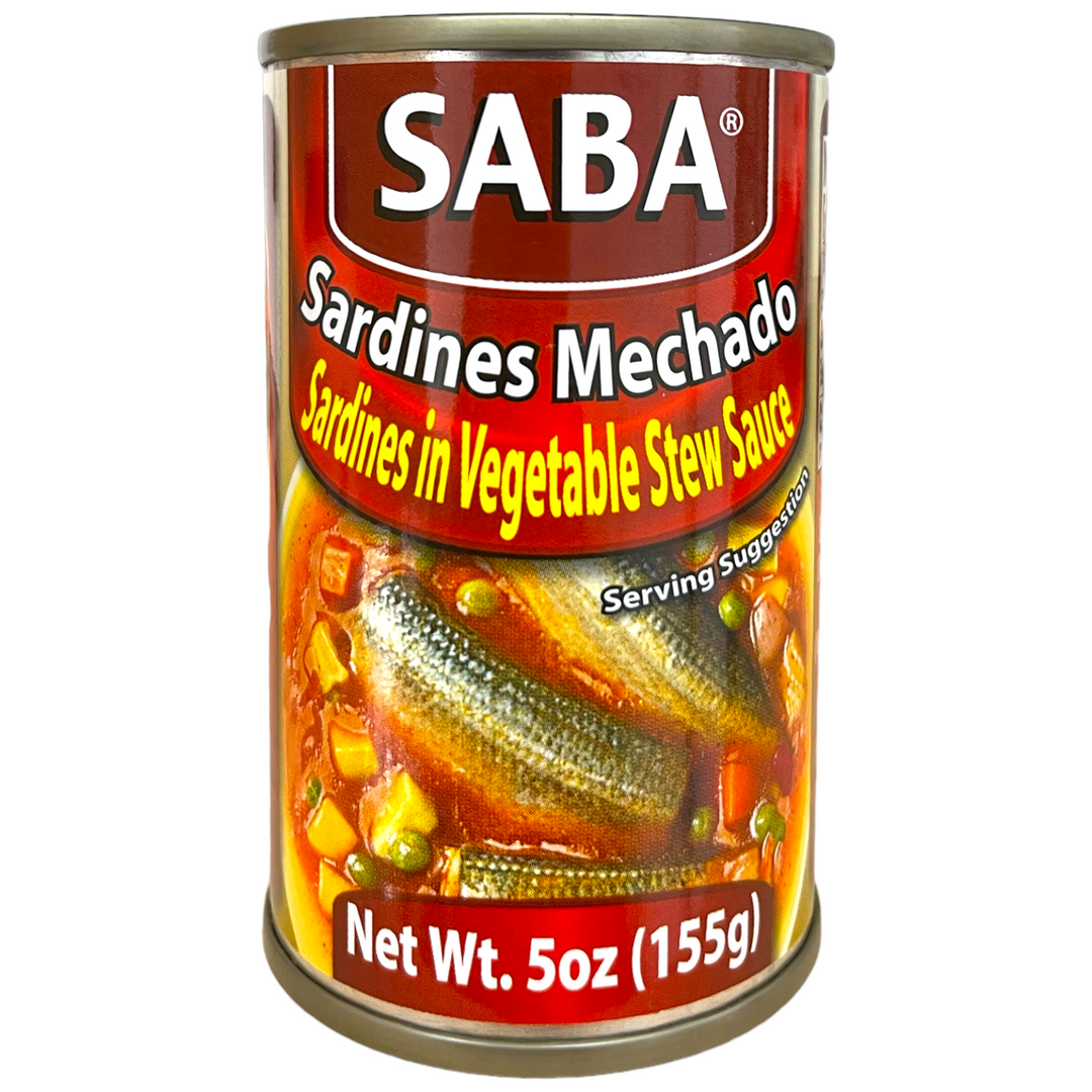 SABA - Sardines Mechado - Sardines in Vegetable Stew Sauce 5 OZ
