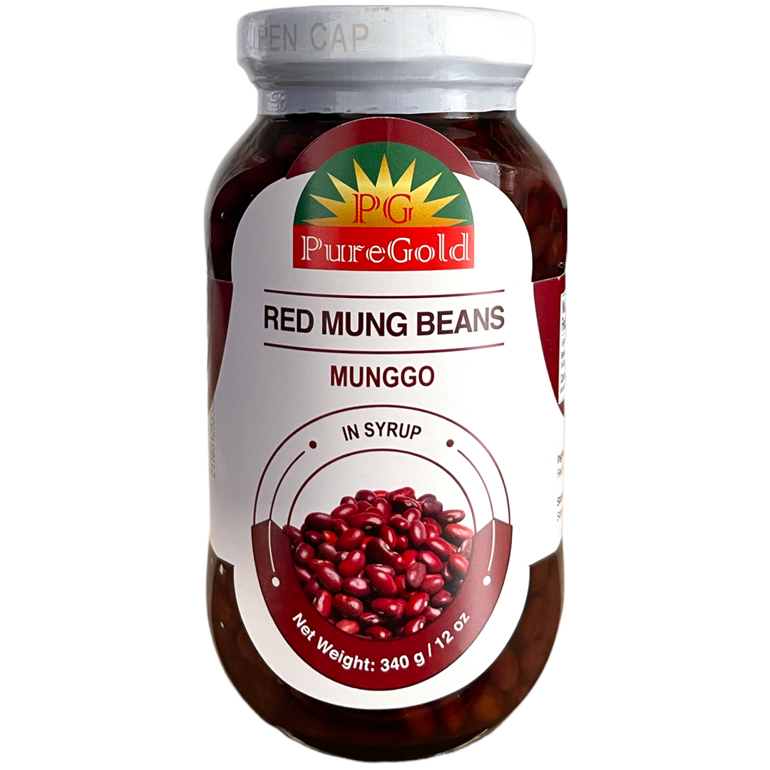 PureGold - Red Mung Beans Munggo in Syrup 12 OZ