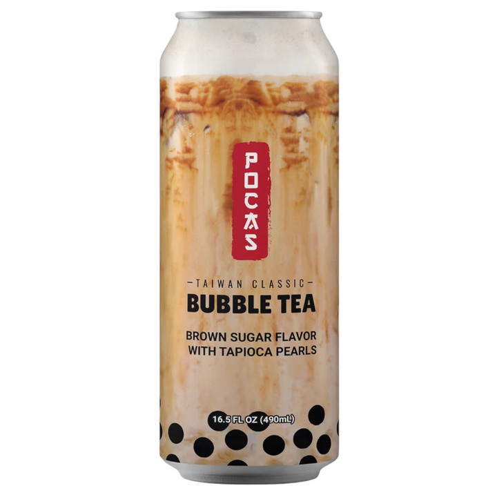 Pocas - Taiwan Classic Bubble Tea - Brown Sugar 16.5 FL OZ