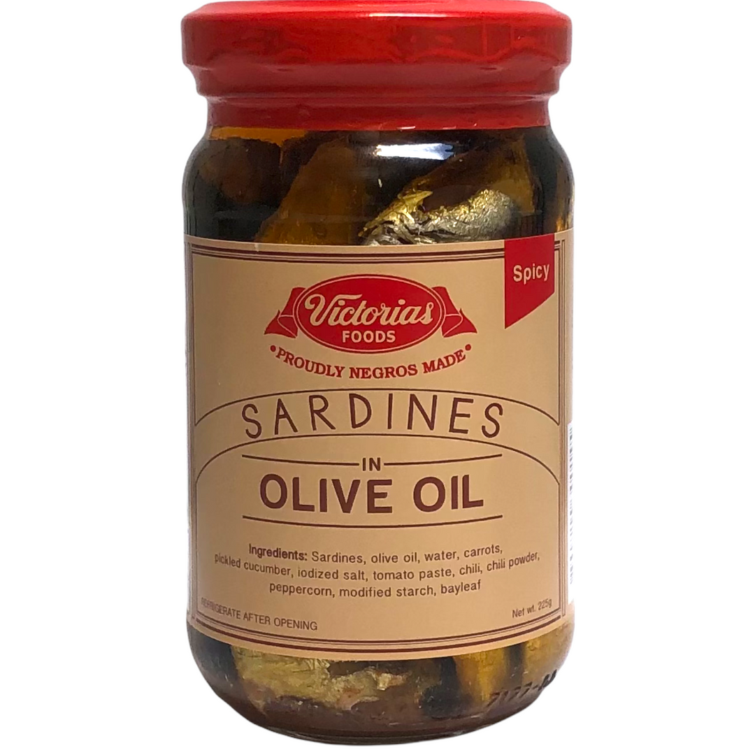 Victoria’s Foods - Sardines in Olive Oil SPICY 225 G
