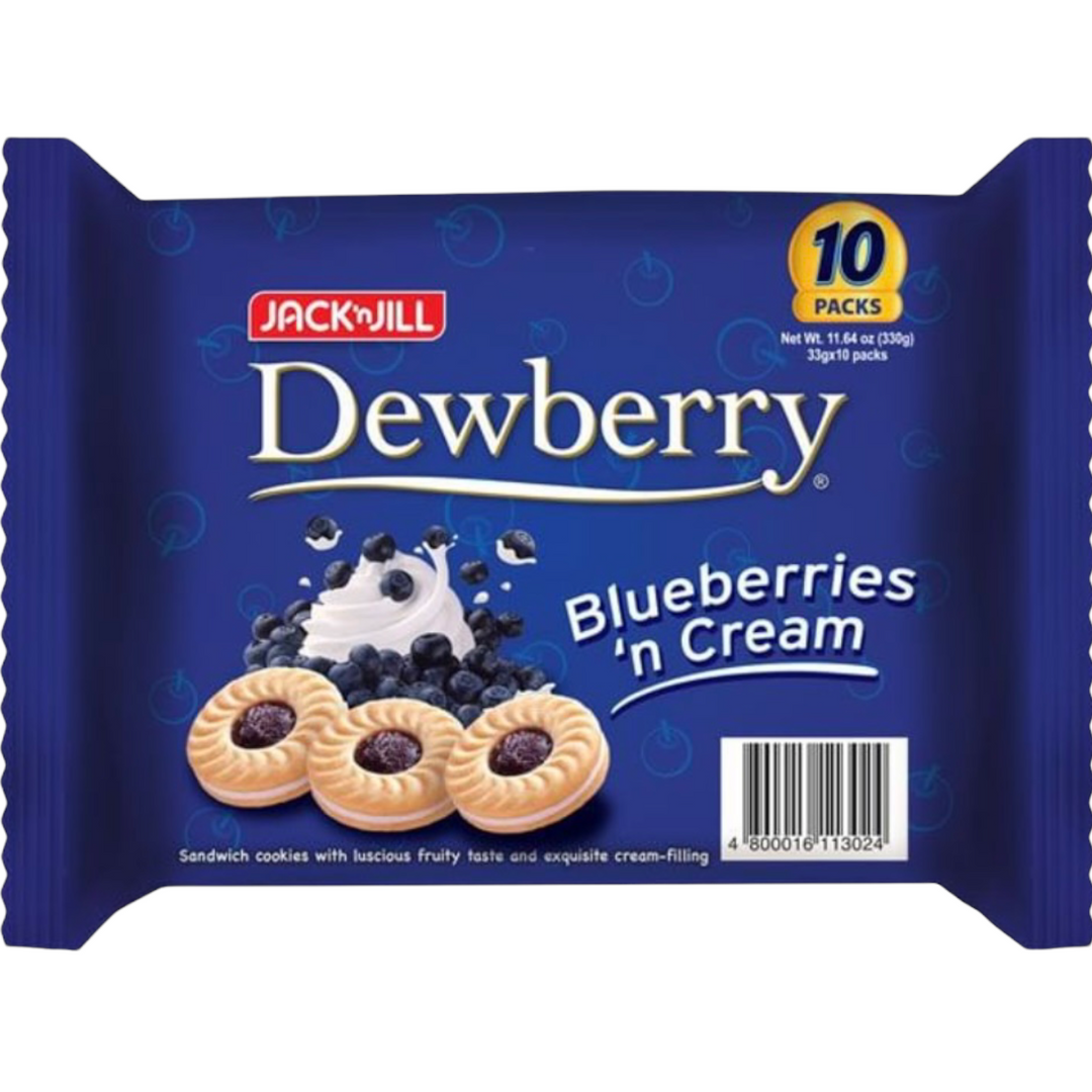 Jack ‘n Jill - Dewberry Blueberries ‘n Cream 33 G X 10 Pack