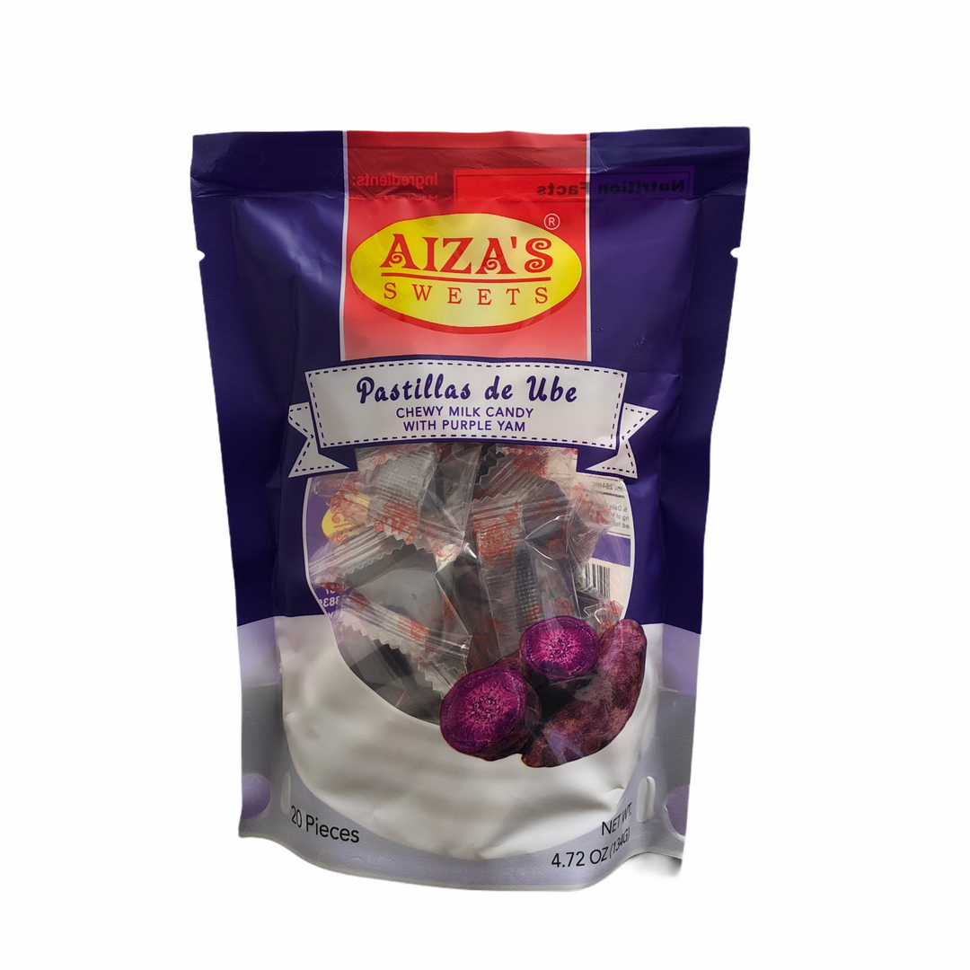Aiza’s Sweets - Pastillas de Ube Chewy Milk Candy w/ Purple Yam 4.72 OZ