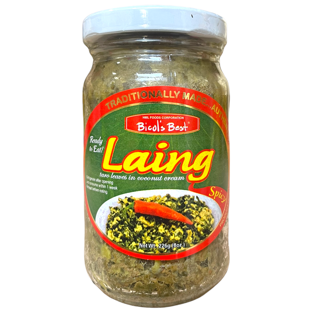 Bicol’s Best - Laing Taro Leaves in Coconut Cream Spicy 🌶 210 G