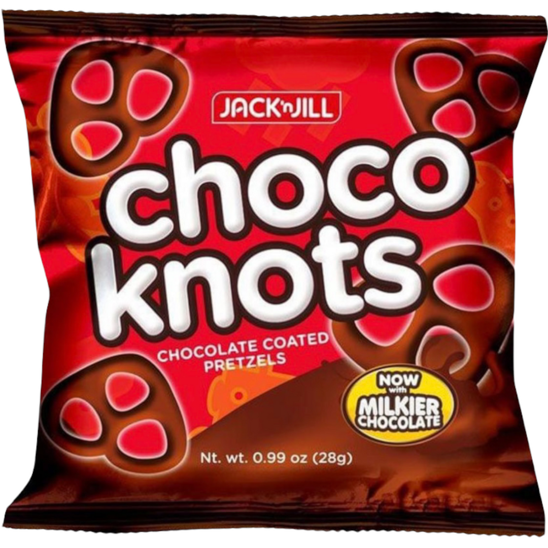 Jack ‘n Jill - Choco Knots - Chocolate Coated Pretzels 28 G